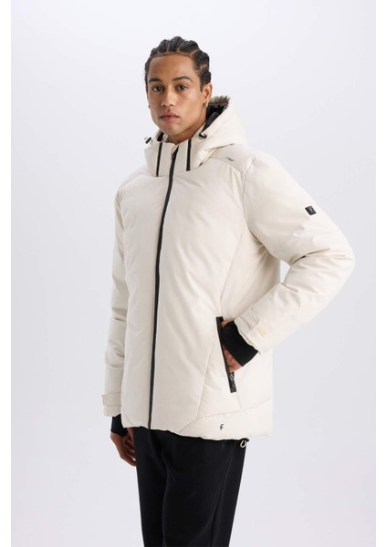 Defactofit Usb Isıtıcılı Kayak Montu Su İtici Rüzgar Geçirmez Kapüşonlu Fermuarlı Cepli C7710Ax24Wn indirimleri