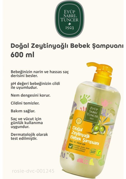Vegan Bebek Temizlik Seti ve Bebek Pamuğu Rosıe