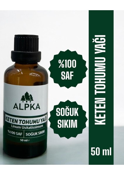 Keten Tohumu Yağı (50 ml) Soğuk Sıkım