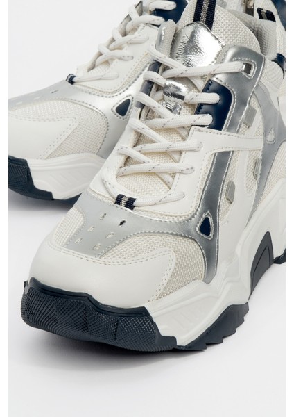 Lowel Beyaz Laci Fermuarlı ve Bağcıklı Kadın Spor Bot modelleri