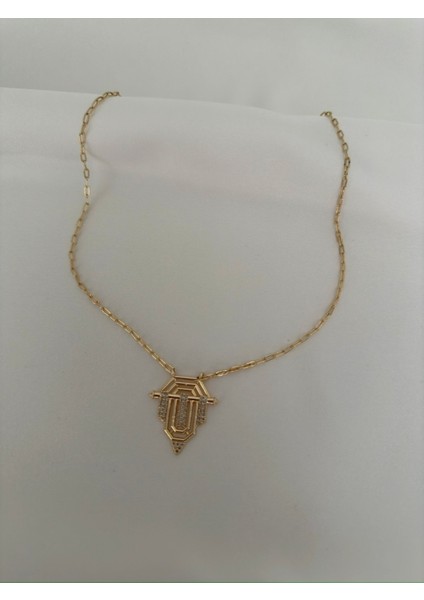 Madalyon Gold Leyla Kolye