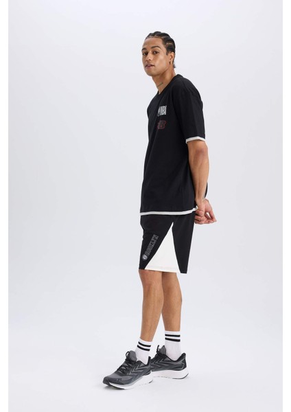Fit NBA Brooklyn Nets Beli Bağcıklı Cepli Kısa Paça Şort C9253AX24AU