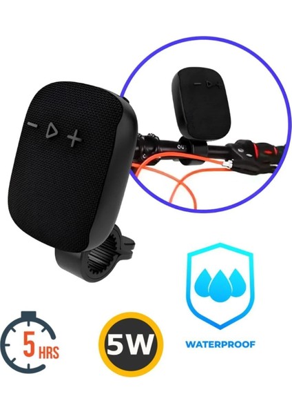 Bisiklet Motosiklet E-Scooter Uyumlu Gidona Bağlantılı Bluetooth Hoparlör 5W Rgb Işıklı Ses Bombası fiyatları