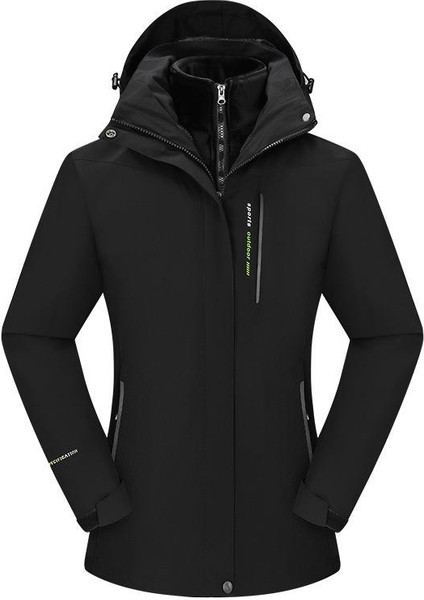 3 In 1 Outdoor Içi Çıkarılabilir Polarlı Kadın Kışlık Mont Windproof 001 fiyatları
