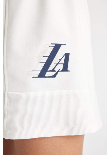 Fit NBA Los Angeles Lakers Kısa Paça Şort B9997AX24SM