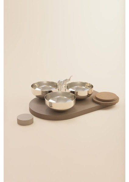 Jumbbo Ganesha Üçlü Gümüş Çerezlik indirimleri