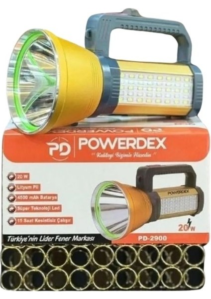 PD-2900 200 Lümen LED Şarjlı El Feneri