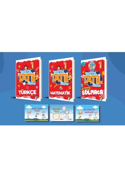 Kırmızı Beyaz 1.sınıf Yarıyıl Tatil Seti