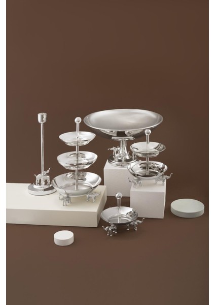 Ganesha Ikili Gümüş Çerezlik