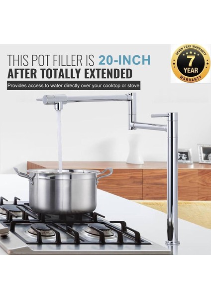 Mutfak Ocak Yanı Musluk Pot Yeni Model Yeni Model İthal 7 Yıl Güvenceli