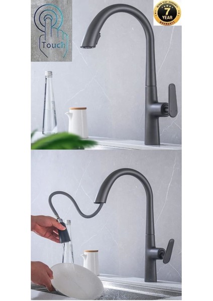 Mutfak Evye Bataryası Smart Dokunmatik Spiralli Fıskiyeli 7 Yıl Güvenceli İthal