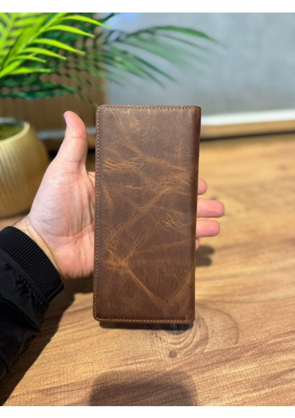 Tios Deri'den Deri Telefon Bölmeli El Portföy Cüzdan