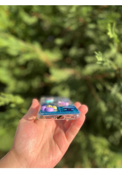 Kabartmalı Yüzen Simli Apple iPhone Kılıf - Cute Series fiyatları
