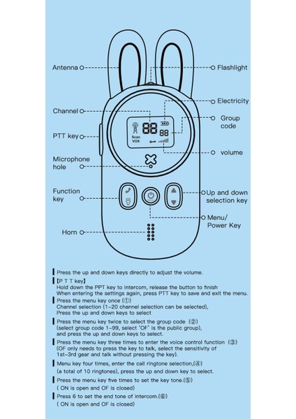 Wowkids Rabbit Kids Walkie Talkie Çocuk Telsizi indirimleri