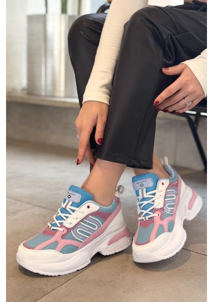 Kadın Taban File Detaylı Sneaker 040