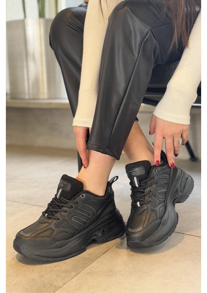 Kadın Taban File Detaylı Sneaker 040
