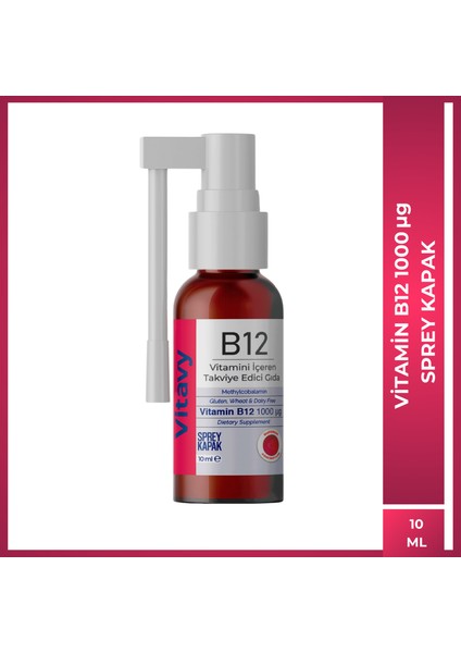 B12 Vitamini Sprey 10 Ml 75 Puff