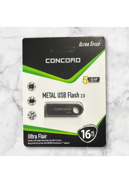 Metal Kasa Concord Gb-16 Metal Flash Bellek C-U 16 GB indirimleri