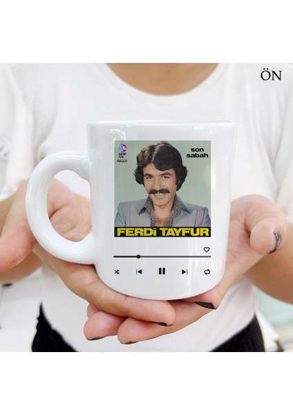 Ferdi Tayfur Bana Sor Dayanıklı ve Şık Kişiye Özel Kupa Bardaklar