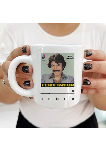 Ferdi Tayfur Bana Sor Dayanıklı ve Şık Kişiye Özel Kupa Bardaklar modelleri