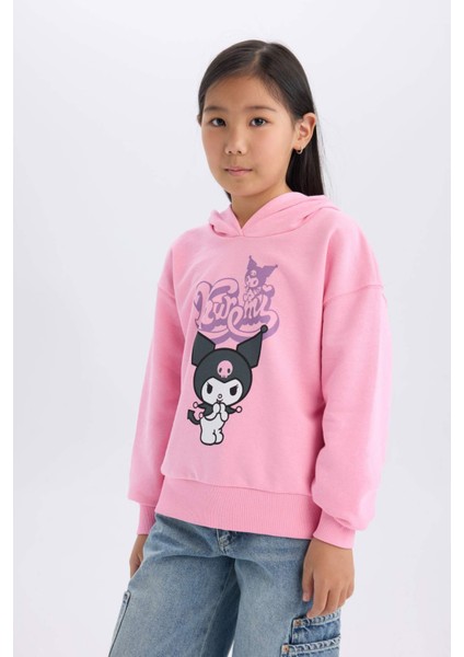 Kız Çocuk Hatsune Miku Oversize Geniş Kalıp Kapüşonlu Sweatshirt D2828A824WN fırsatları