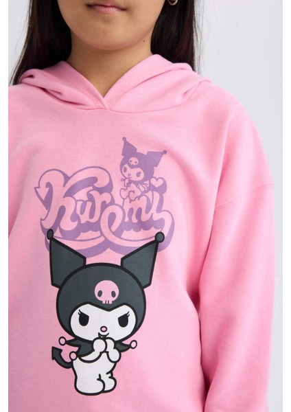 Kız Çocuk Hatsune Miku Oversize Geniş Kalıp Kapüşonlu Sweatshirt D2828A824WN indirimleri