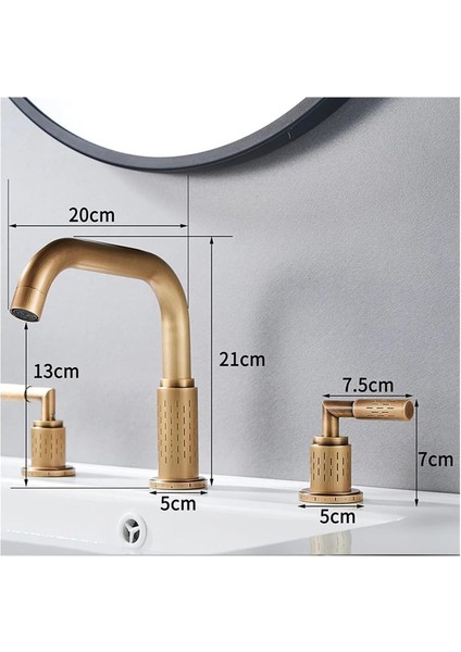 Banyo Lavabo Bataryası Ankastre Antik Renk 3'lü Set Yeni 7 Yıl Güvenceli İthal modelleri