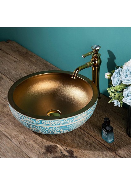 Banyo Çanak Lavabo Bataryası Gold Renk Taşlı Model 7 Yıl Güvenceli İthal modelleri