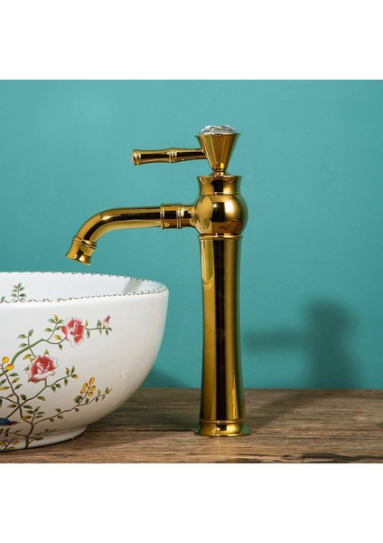 Banyo Çanak Lavabo Bataryası Gold Renk Taşlı Model 7 Yıl Güvenceli İthal fırsatları