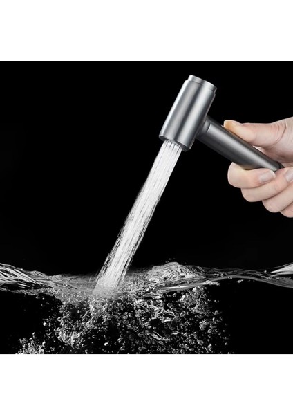 Banyo Bide Basınçlı Püskürtücü Taharet Musluğu Klozet Hortumu Antrasit Renk İthal 7 Yıl Güvenceli indirimleri