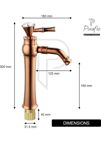 Banyo Çanak Lavabo Bataryası Rose Renk Taşlı Model 7 Yıl Güvenceli İthal