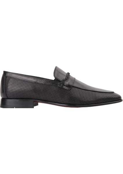 2034 Siyah Klasik Deri Ayakkabı