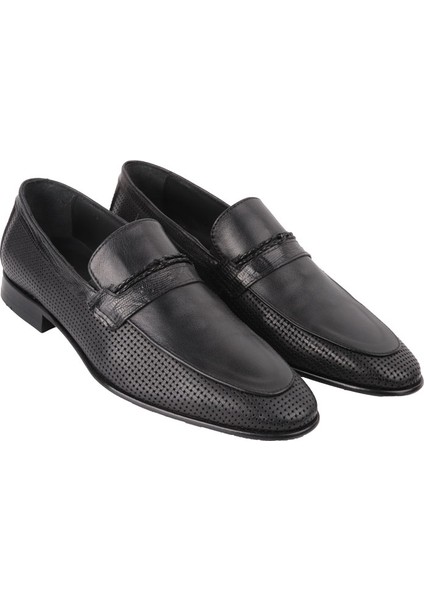 2034 Siyah Klasik Deri Ayakkabı modelleri