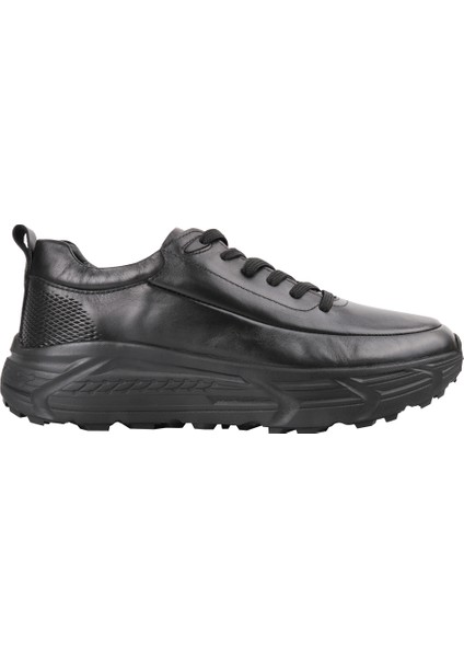 20378 Siyah Sneaker Deri Ayakkabı
