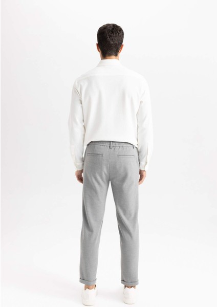 Jogger Kumaş Pantolon Krinkıl Dar Paça Cepli D3803AX24AU