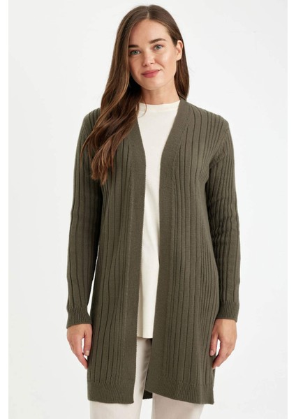 Regular Fit Basic Düz Triko Tunik Hırka D3712AX24AU