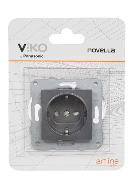 Novella Füme Toprakli Priz Çocuk Koruma Mekanizma+Düğme Kapak Çabuk Bağlanti Çocuk Koruma fiyatları