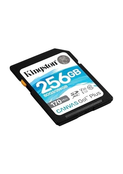 Canvas Go! Plus 256GB Sd Hafıza KARTI,SDG3/256GB, 170MB/S - 90MB/S Okuma Yazma, Uhs-I, U3, V30, Dlsr, 4K Video Kaydı