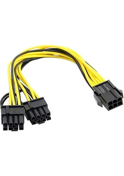 4302 Pci E 8 Pin (6+2) 2x Pci-E Ekran Kartı Power Çoklayıcı Kablosu