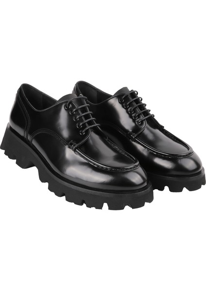 20277 Siyah Loafer Deri Ayakkabı modelleri