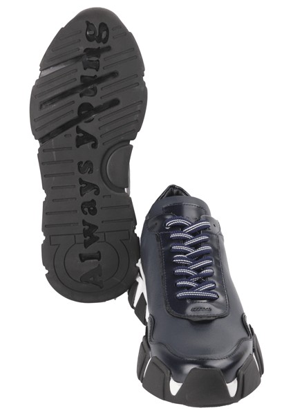 20069 Lacivert Sneaker Deri Ayakkabı fırsatları