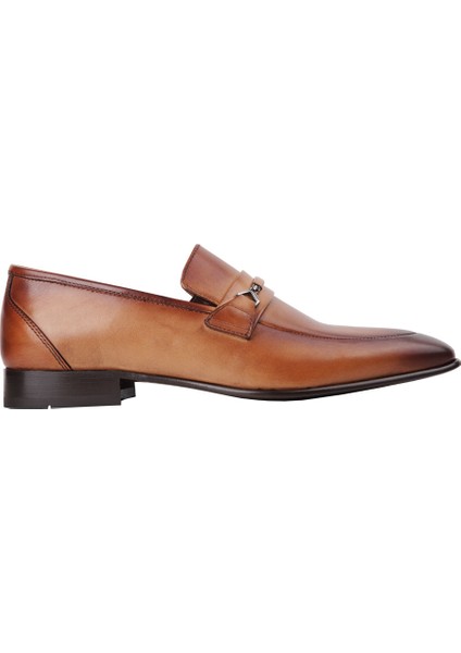 10689 Ceviz Klasik Kosele Deri Ayakkabı