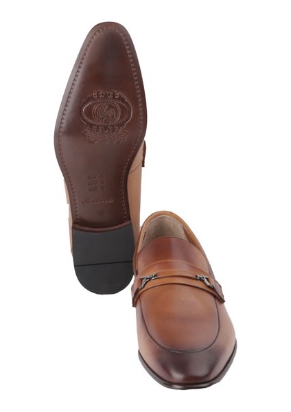 10689 Ceviz Klasik Kosele Deri Ayakkabı fırsatları