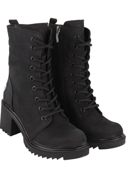 Mammamıa D24KB-1620 Sıyah Nubuk Derı Bot modelleri