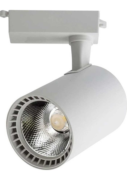 3 Adet Dekoratif LED Ray Spot + 1 Metre Ray Beyaz Kasa Beyaz Işık fırsatları