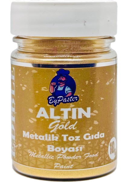 Metalik Toz Boya Altın 10 gr Yenilebilir Simli Boya
