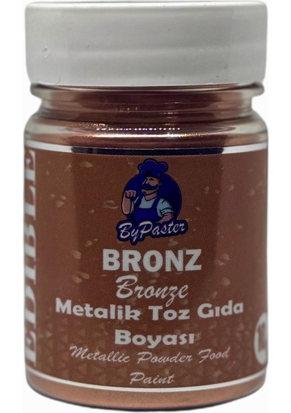 Metalik Toz Boya Bronz 10 gr Yenilebilir Simli Boya
