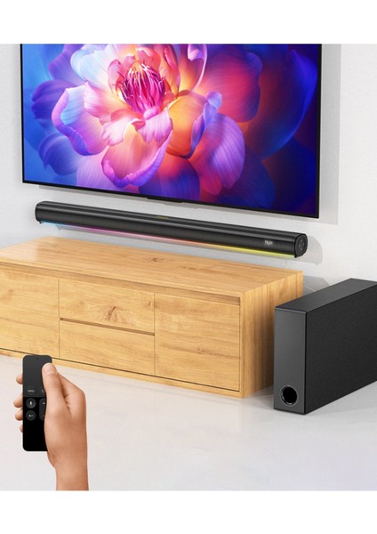 Sounbar 5.1 Kanal Çıkışlı Prestige Rgb Modlu Wirelles Sound Bar Dts Virtual Kablosuz