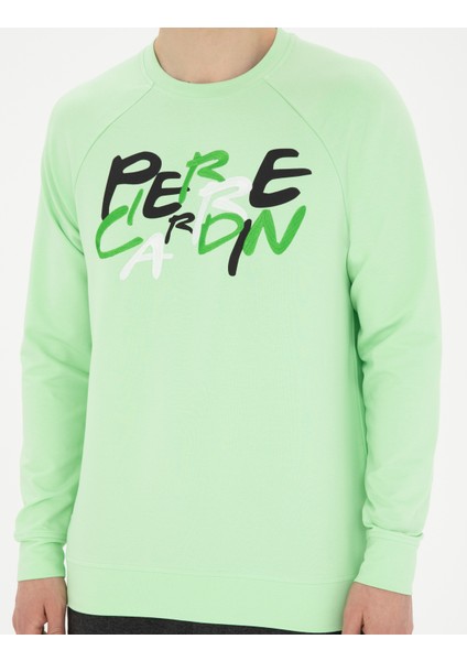 Erkek Fıstık Yeşili Regular Fit Sweatshirt 50285538-VR087