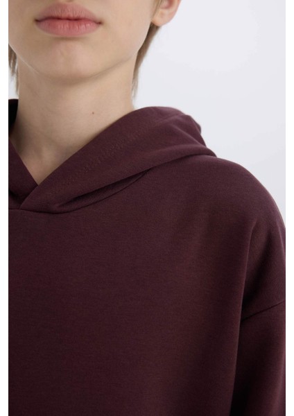Erkek Çocuk Kapüşonlu Baskılı Cepli Sweatshirt D6329A824WN indirimleri